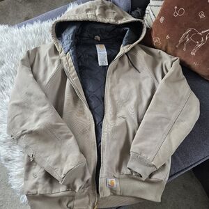 Carhartt Men's Tan Hooded Jacket